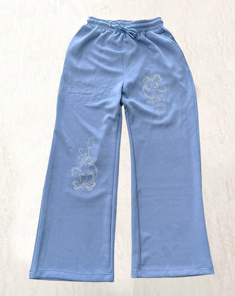 Flower loose Pants-lavender