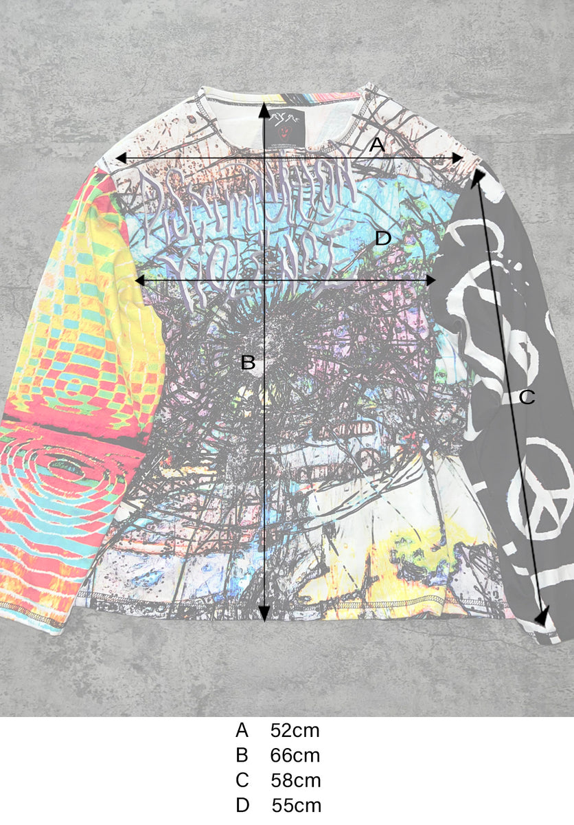 My Me】逆転Ver,歪んだ世界でジャンプするLong T-shirts – KOBINAI