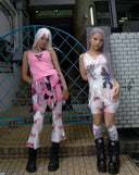 LOVE Waterfall Skirt-PINK