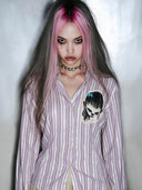 TEKITO-★Purple Line Shirt