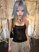 102% Mind chain top-Black
