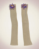 SUN FLOWER Arm warmer-Beige
