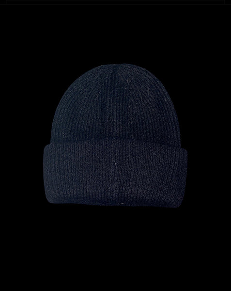 Bear Knit Hat-Black