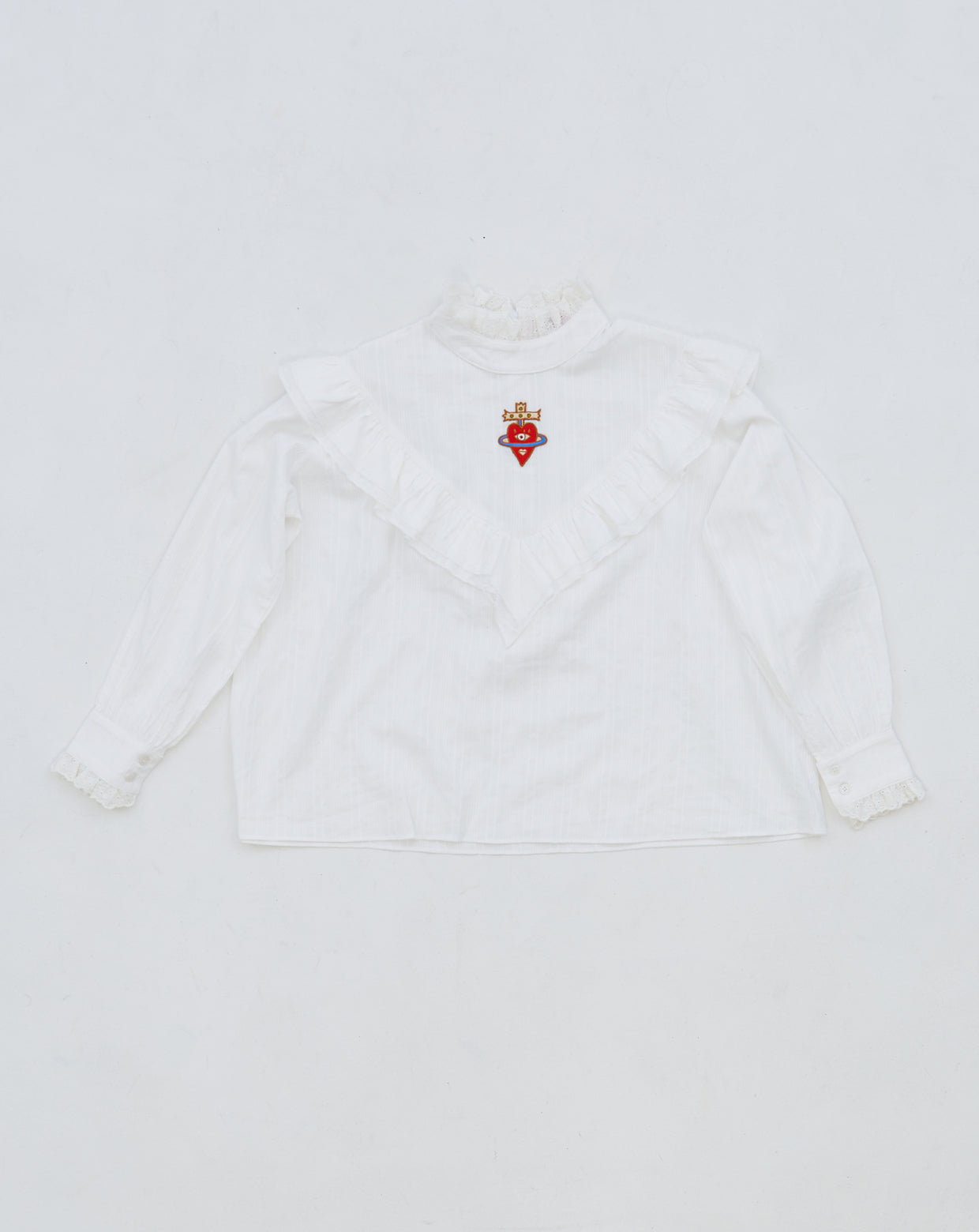 QUEEN Blouse-White