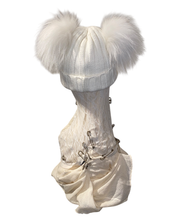 将图片加载到图库查看器，魂の解放BEAR HAT-WHITE
