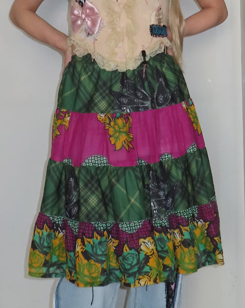 【My Me】Old  Saree× MyMe Skirt-Tree