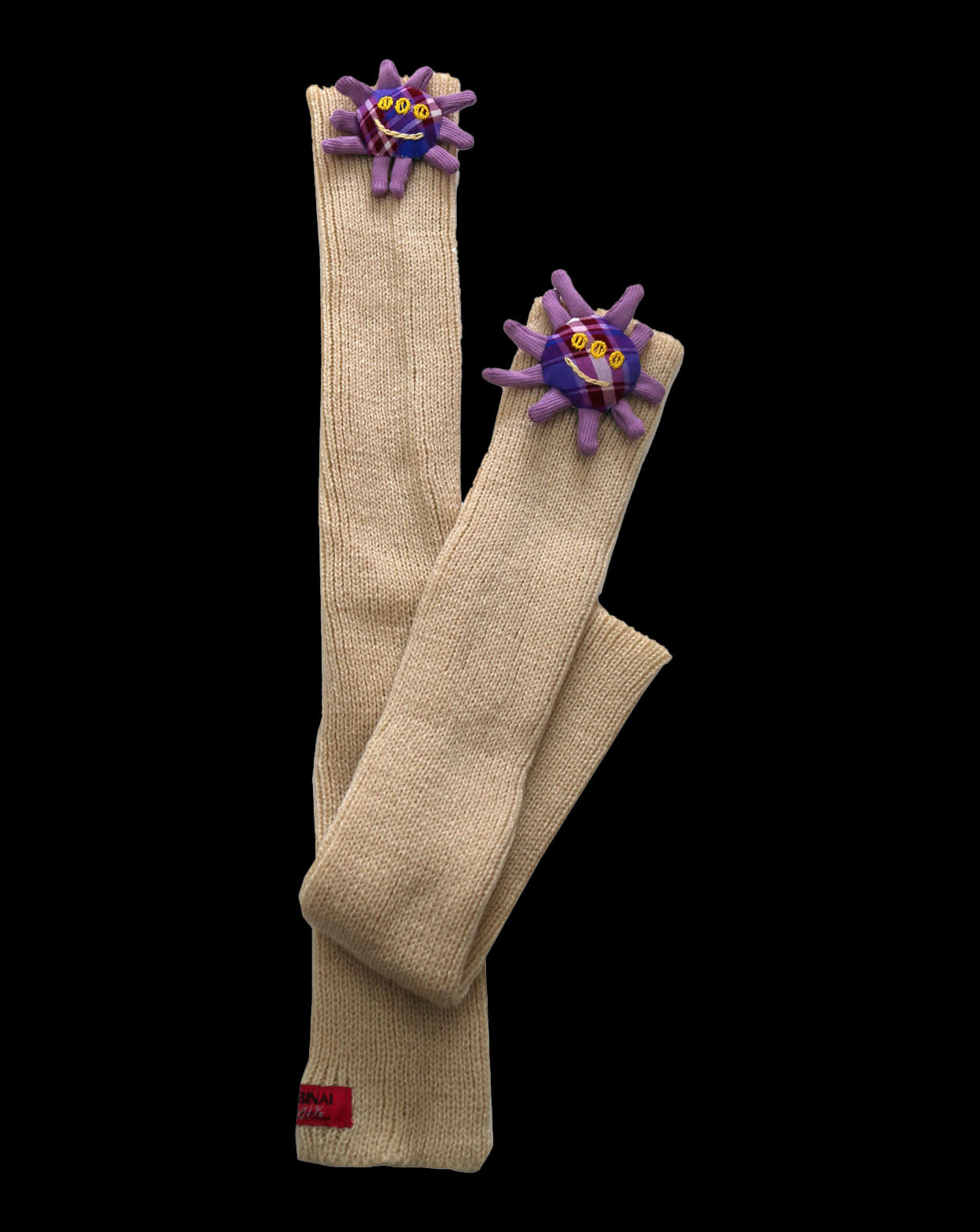 SUN FLOWER Arm warmer-Beige