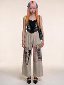 CHAOS MODE Track Pants -Sand