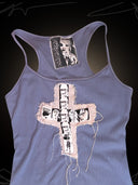 【TEKITO-★】Cross lavender dress