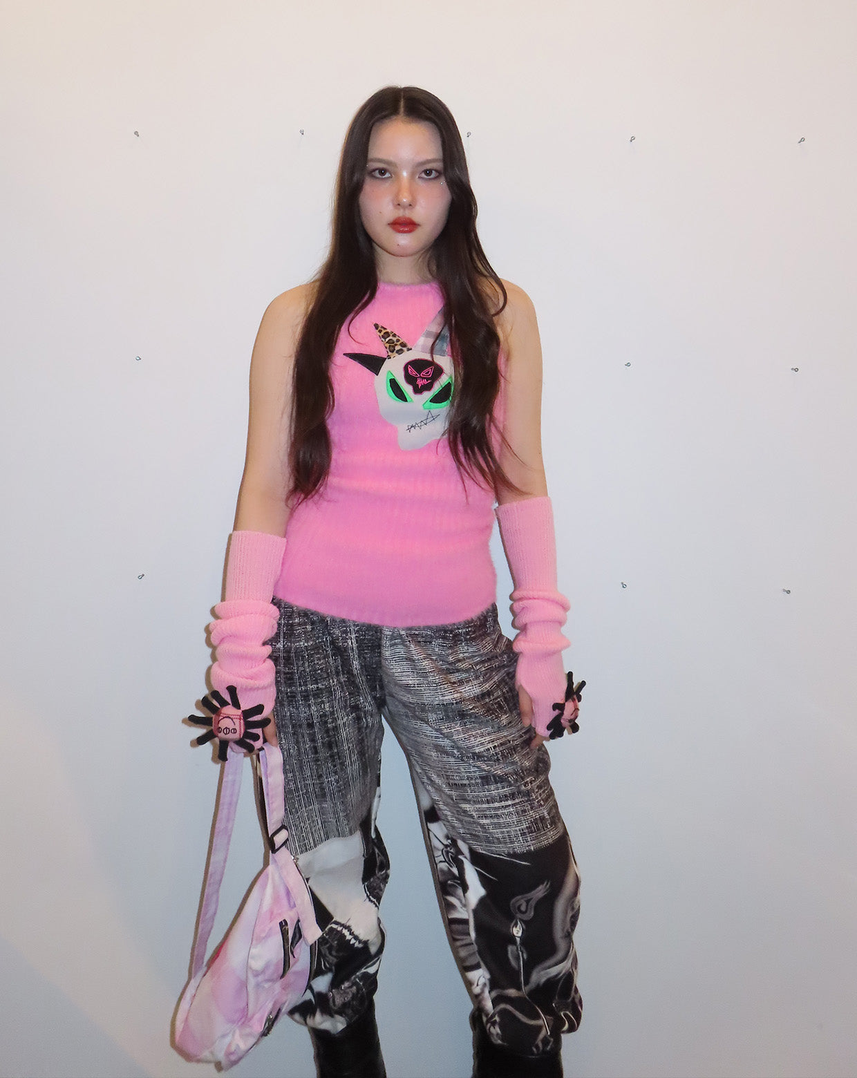 LIAR FAMILY Long KNIT- Pink