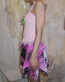 LOVE Waterfall Skirt-PINK