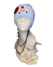 画像をギャラリービューアに読み込む, Bear Knit Hat-Baby Blue
