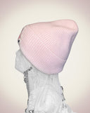Bear Knit Hat-Baby Pink