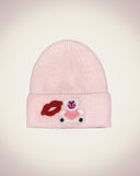 Bear Knit Hat-Baby Pink