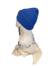 画像をギャラリービューアに読み込む, Bear Knit Hat-Blue
