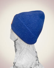 画像をギャラリービューアに読み込む, Bear Knit Hat-Blue
