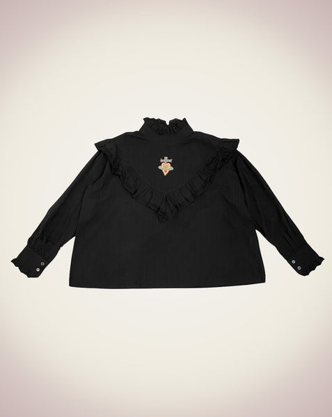 QUEEN Blouse-Black