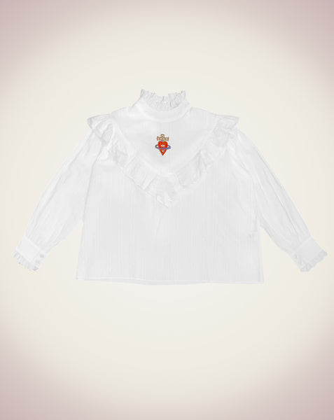 QUEEN Blouse-White