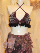 Secret key knit bra