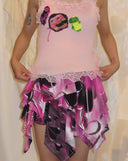 LOVE Waterfall Skirt-PINK