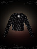 【TEKITO-★】UGAGAGA dot top-black