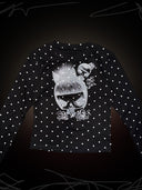 【TEKITO-★】UGAGAGA dot top-black