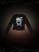 【TEKITO-★】UGAGAGA dot top-black