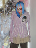 TEKITO-★Purple Line Shirts