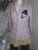TEKITO-★Purple Line Shirts