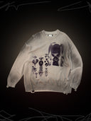 【TEKITO-★】IラヴYOU Over  Knit -smoke