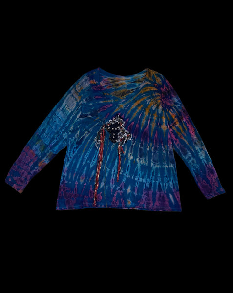 【MyMe】Chikyu Minzoku Long Sleeve-Blue sea