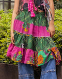 【My Me】Old  Saree× MyMe Skirt-Tree