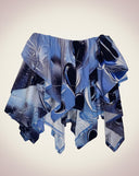 LOVE Waterfall Skirt-BLUE