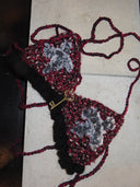 Secret key knit bra
