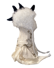 画像をギャラリービューアに読み込む, ラヴ怒りKnit Hat -White
