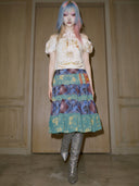 【My Me】Old  saree× MyMe Skirt-fruit