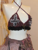 Secret key knit bra