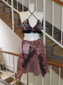 Secret key knit bra