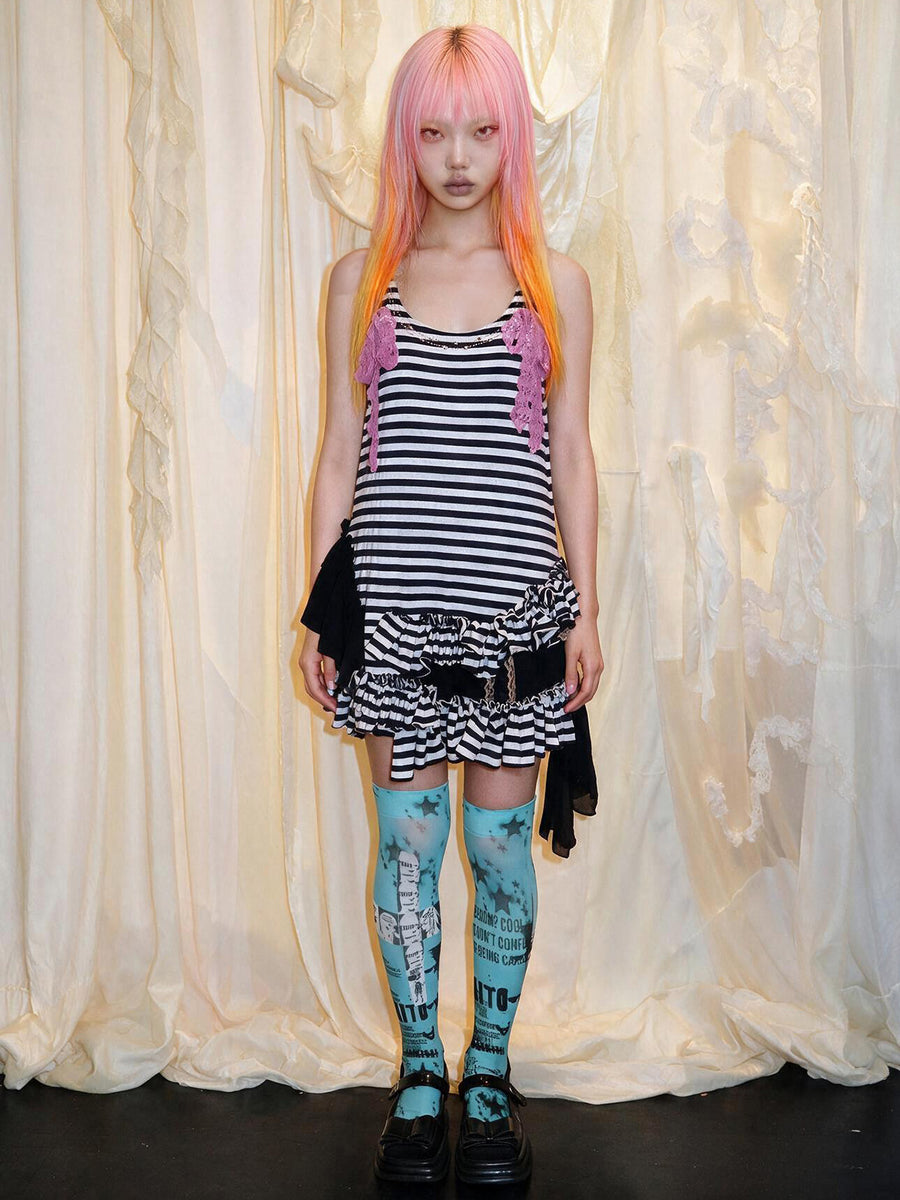 【MyMe】Marine frill dress