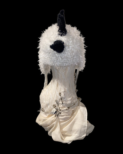 ラヴ怒りKnit Hat -White