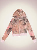The dream lies within you velours hoodie-powder
