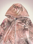 The dream lies within you velours hoodie-powder