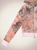 The dream lies within you velours hoodie-powder