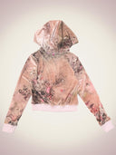 The dream lies within you velours hoodie-powder