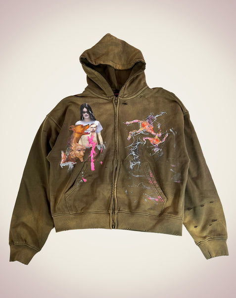 未確認生物Hoodie-Rust
