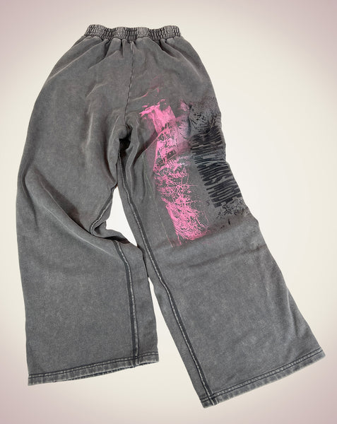 CHAOS MODE Track Pants -Smoke