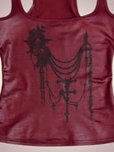 102% Mind chain top-Dark cherry